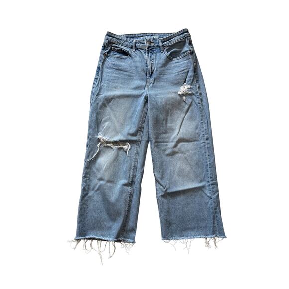 Copied - Extra High-Rise Wide Leg Medium Wash Jeans Women's Size 10P - Picture 1 of 3